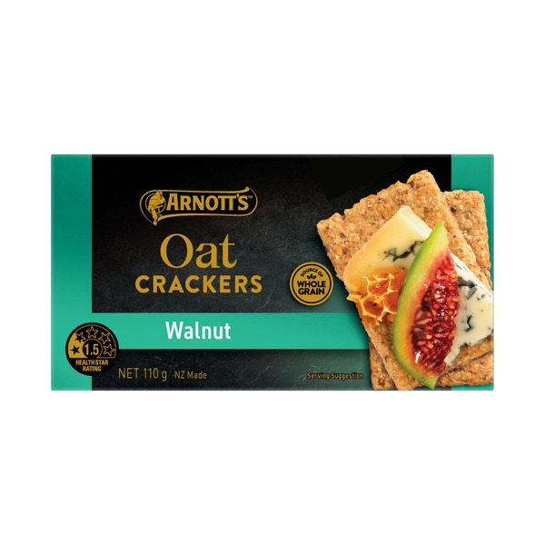 Arnott's Oat Crackers Walnut 110g