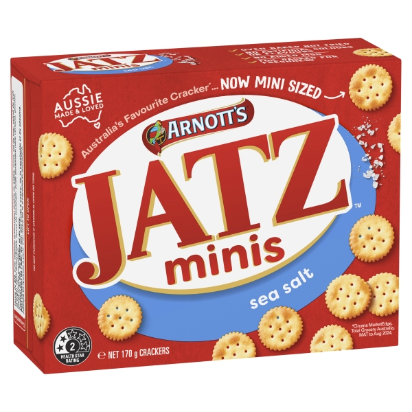 Arnott's Jatz Minis Sea Salt 170g 