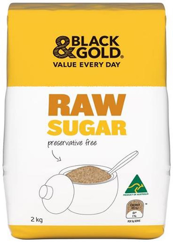 Black & Gold Raw Sugar 2kg