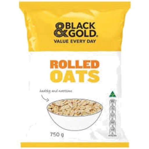 Black & Gold Oats Rolled 750g