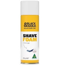 Black & Gold Shave Foam 250g