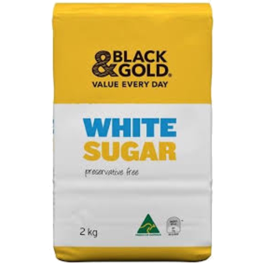 Black & Gold White Sugar 2kg