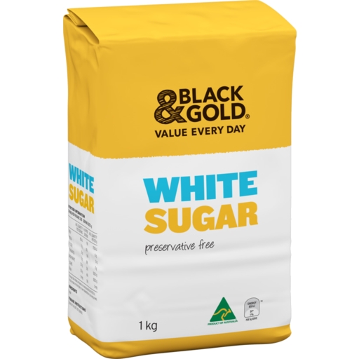 Black & Gold White Sugar 1kg