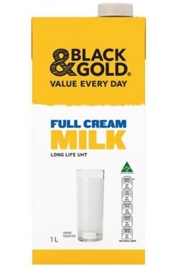 Black & Gold Milk Full Cream UHT 1lt