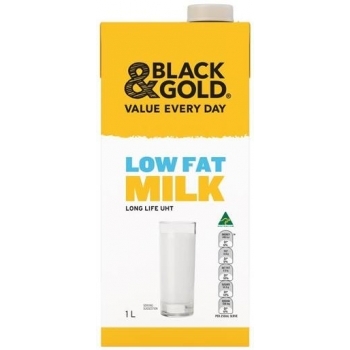 Black & Gold Milk Longlife Reduced Fat 1lt
