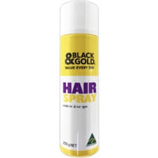 Black & Gold Hair Spray For All Hair Types 250g