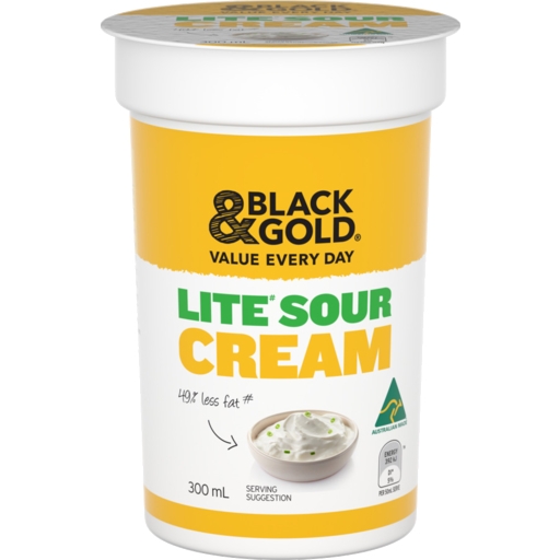 Black & Gold Lite Sour Cream 300ml