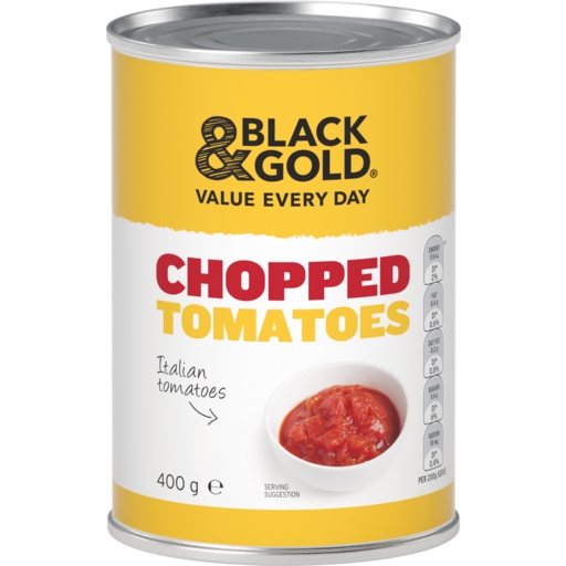 Black & Gold Tomatoes Chopped 400g