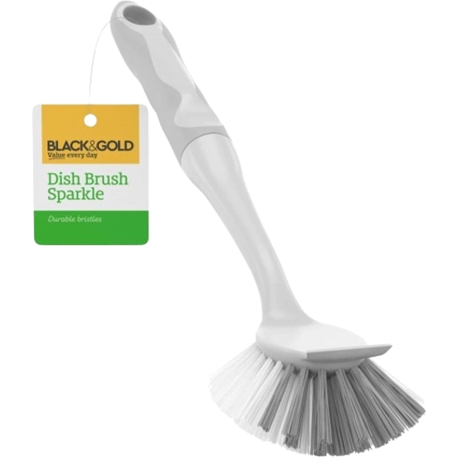Black & Gold Dish Brush Each