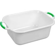 Balck & Gold Rectangle Basin With Handles 12.5lt