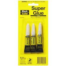 Black & Gold Super Glue 3 Pack