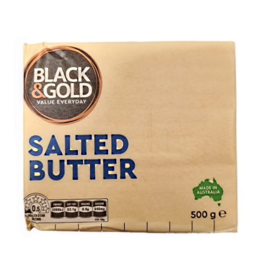 Black & Gold Butter Salted 500g