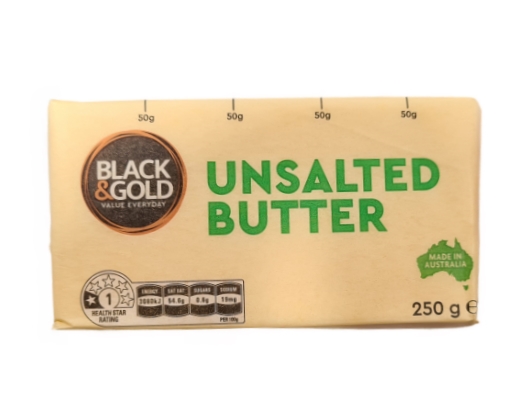 Black & Gold Butter Unsalted 250g