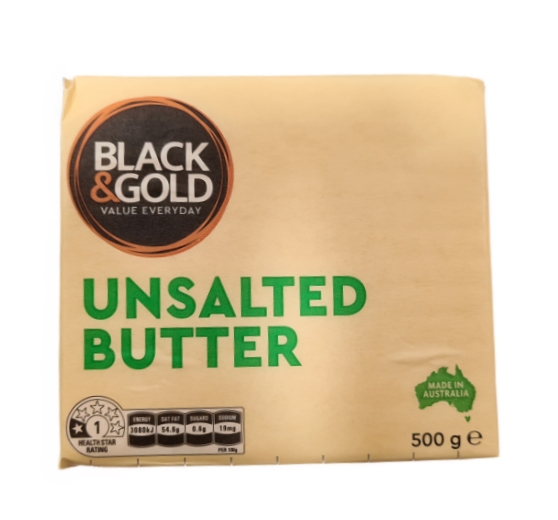 Black & Gold Butter Unsalted 500g