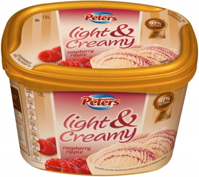Peters Light & Creamy Ice Cream Raspberry Ripple 1.8lt | Adelaide's ...