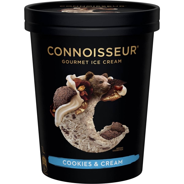 Connoisseur Ice Cream Cookies & Cream 1lt