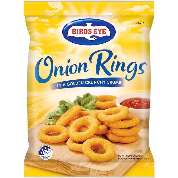 Birds Eye Onion Rings 500g