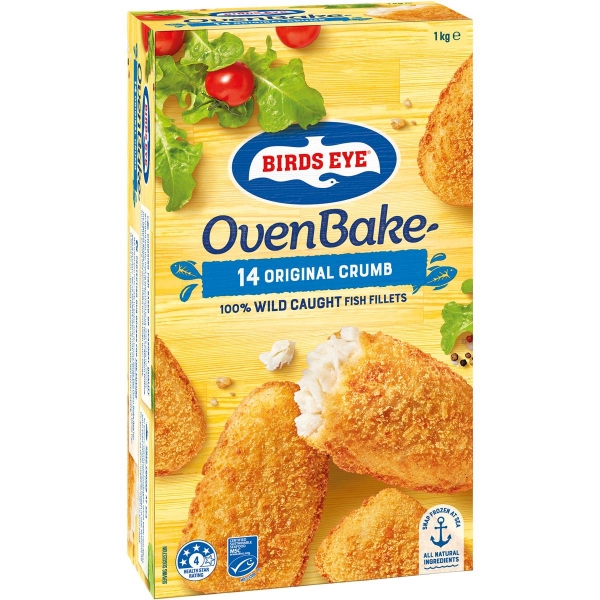 Birds Eye Fish Oven Bake Original Crumb 14 Pack 1kg