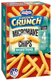 Birds Eye Chips Golden Crunch Microwave Shoestring 140g