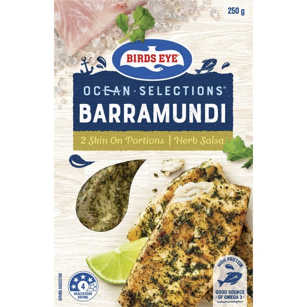 Birds Eye Barramundi Fillets Herb Salsa 250g
