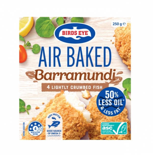 Birds Eye Air Baked Crumbed Barramundi 4 Pack 250g