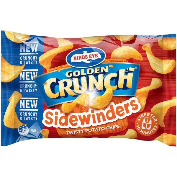 Birds Eye Golden Crunch Sidewinders 750g