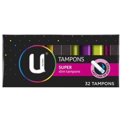 U By Kotex Slim Tampons Super 32 Pack