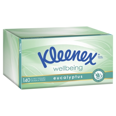 Kleenex Tissues Eucalyptus 140 Pack