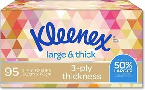 Kleenex Tissues Large & Thick White 95 Pack