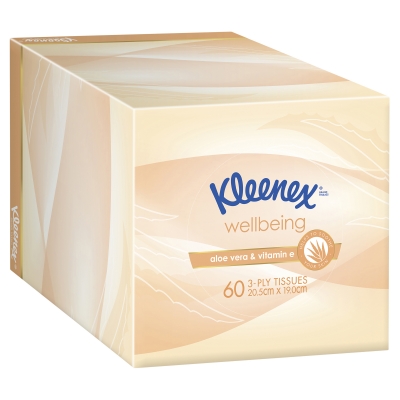 Kleenex Tissues Aloe Vera & Vitamin E Cube 60 Pack