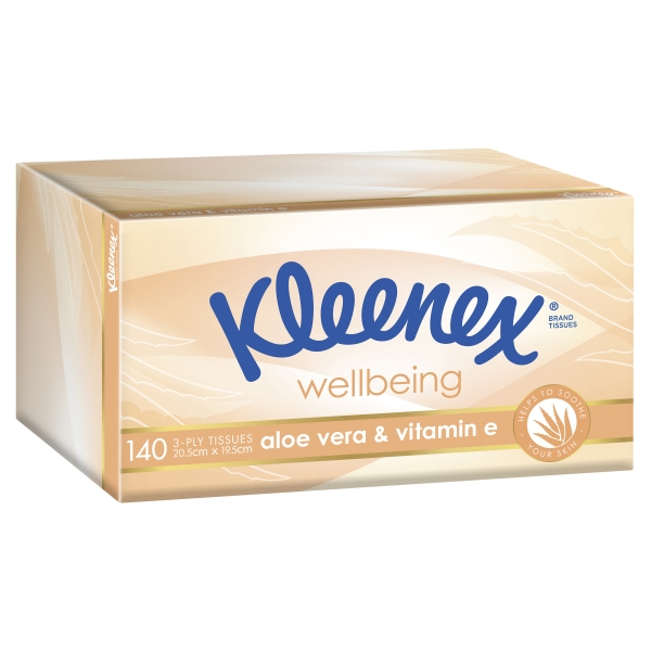 Kleenex Tissues Aloe Vera & Vitamin E 140 Pack