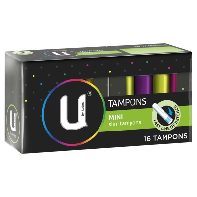 U By Kotex Slim Tampons Mini 16 Pack