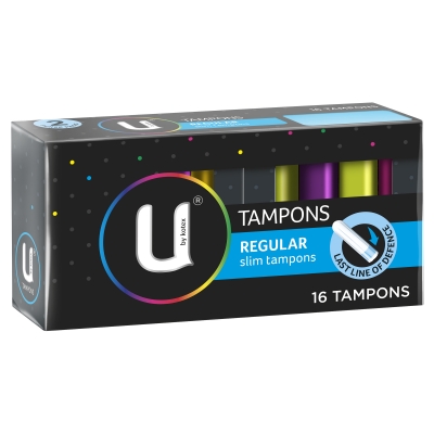 U By Kotex Slim Tampons Regular 16 Pack