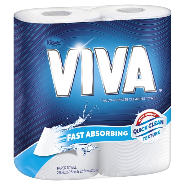 Viva Paper Towel White 2 Pack
