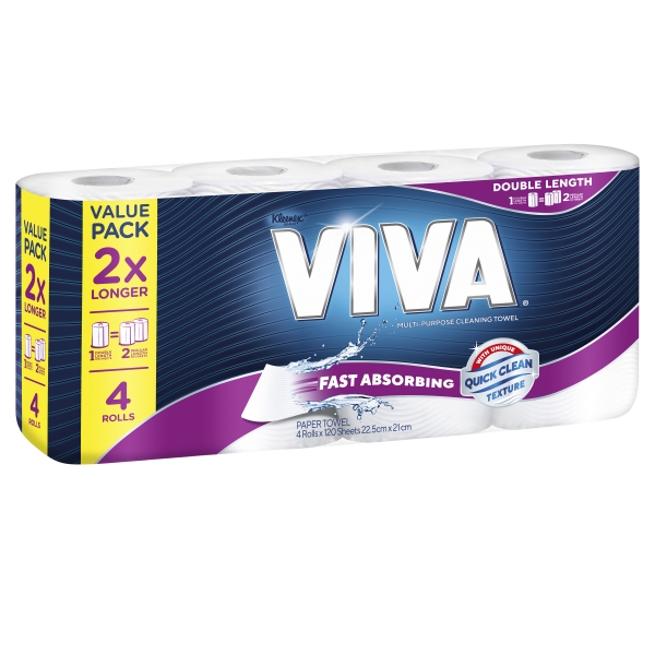 Viva Paper Towel Double Length 4 Pack