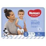 Huggies Nappies Walker Boy Size 5 13-18kg 16 Pack