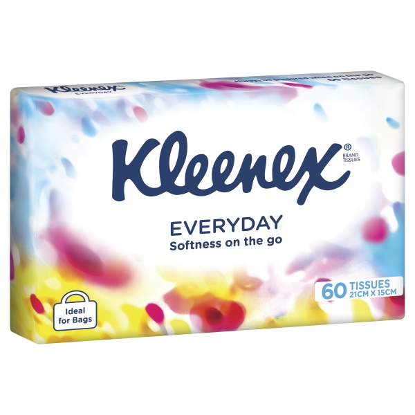 Kleenex Tissues Everyday Soft Pack 60 Pack