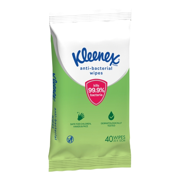 Kleenex Wipes Anti Bacterial 40 Pack
