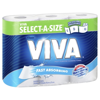Viva Paper Towels Select-A-Size 3 Pack