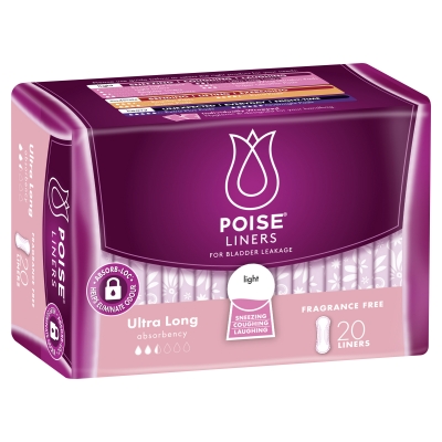 Poise Liners Ultra Long 20 pack