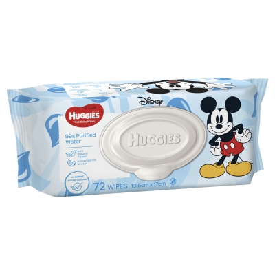 Huggies Baby Wipes 99% Purified Water 72 Pack