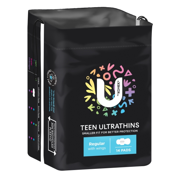 U by Kotex Teen Ultrathins Regular 14 Pack