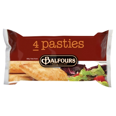 Balfours Pasties 4 Pack 600g