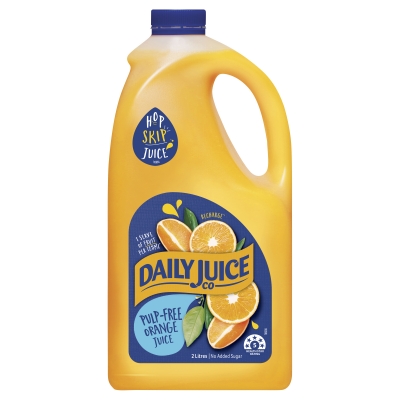 Daily Juice Company Orange Juice Pulp Free 2lt
