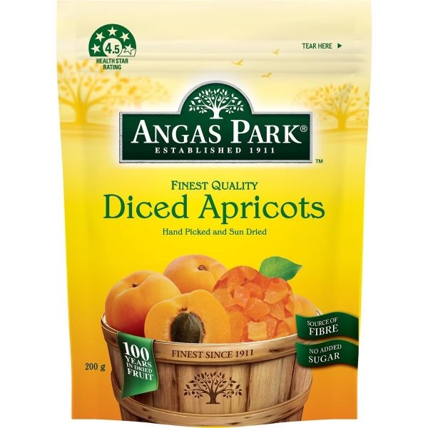 Angas Park Apricots Diced 200g