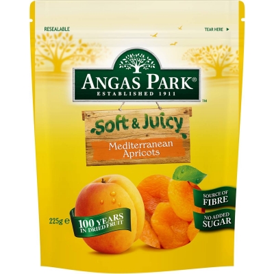 Angas Park Soft & Juicy Apricots 225g