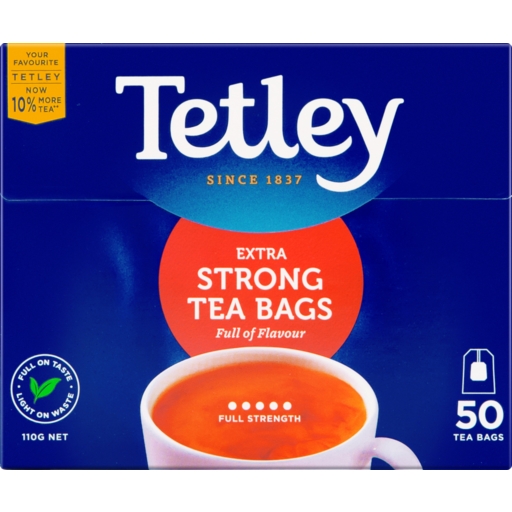 Tetley Tea Bags Extra Strong 50 Pack