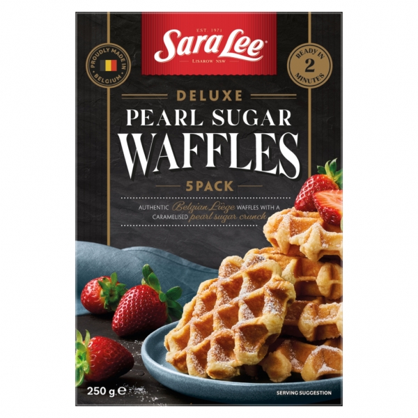 Sara Lee Waffles Pearl Sugar 5 Pack 250g