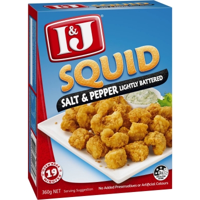 I&J Squid Salt & Pepper 360g