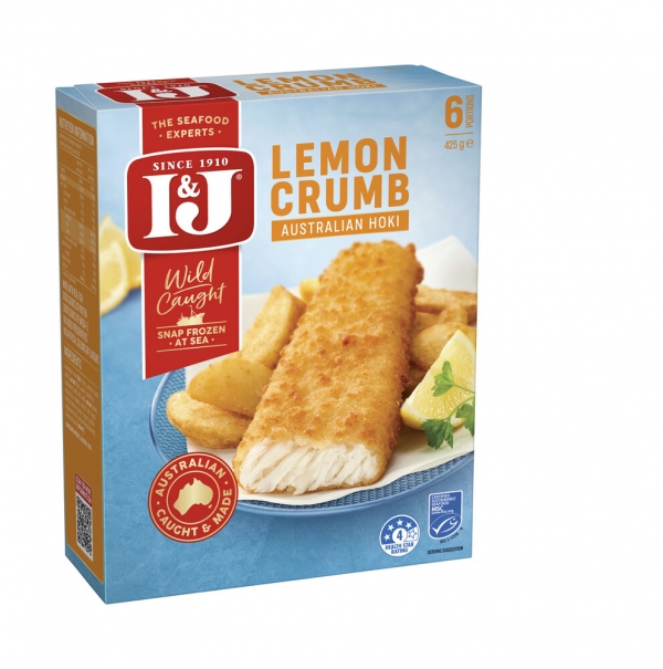 I & J Fish Fillets Lemon Crumb 6 Fillets 425g